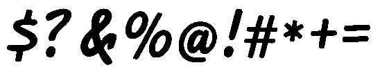 Ambiday Regular Font OTHER CHARS