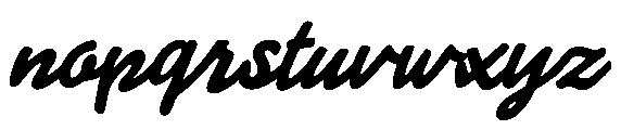 Ambiday Slant Regular Font LOWERCASE