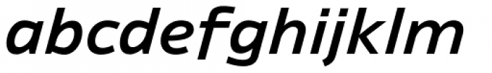 Ambiguity Generous SemiBold Italic Font LOWERCASE