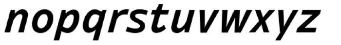 Ambiguity Normate SemiBold Italic Font LOWERCASE
