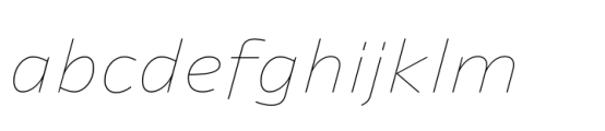Ambiguity Pro Generous Thin Italic FONT