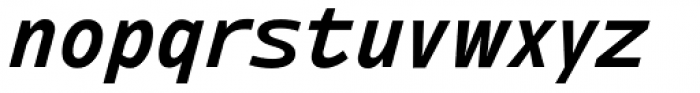 Ambiguity Radical SemiBold Italic Font LOWERCASE