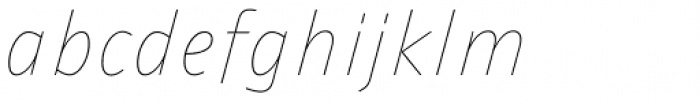 Ambiguity Tradition Thin Italic Font LOWERCASE