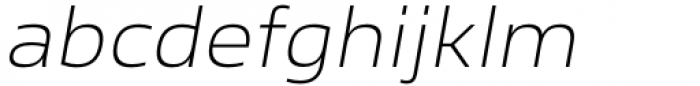 Ambulatoria A Extra Light Italic Font LOWERCASE