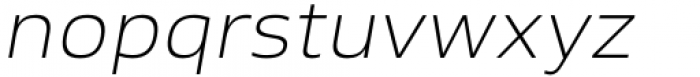 Ambulatoria A Extra Light Italic Font LOWERCASE