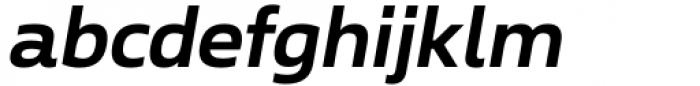 Ambulatoria D Semi Bold Italic Font LOWERCASE