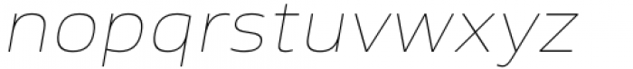 Ambulatoria D Thin Italic Font LOWERCASE