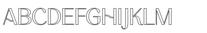 Ameda Outline Font UPPERCASE