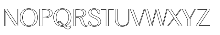 Ameda Outline Font UPPERCASE