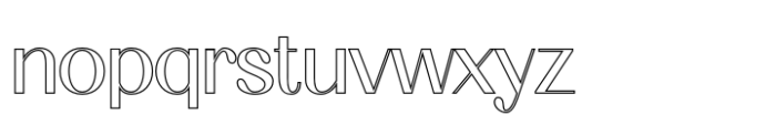 Ameda Outline Font LOWERCASE