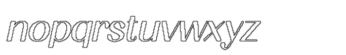 Ameda Pixel Outline Font LOWERCASE