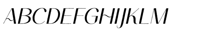 Ameda Rough Italic Font UPPERCASE