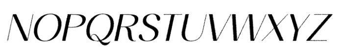 Ameda Rough Italic Font UPPERCASE