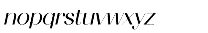 Ameda Rough Italic Font LOWERCASE