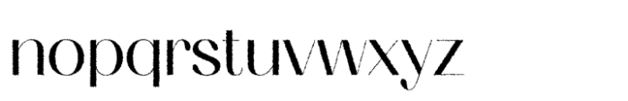 Ameda Rough Font LOWERCASE
