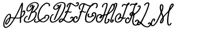 Ameliana Bold Italic Font UPPERCASE