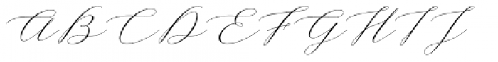 Amelina Script Regular Font UPPERCASE