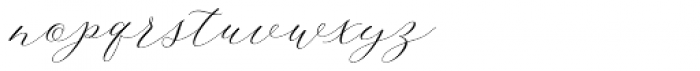 Amelina Script Regular Font LOWERCASE