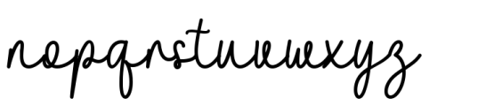 Amelline Regular Font LOWERCASE