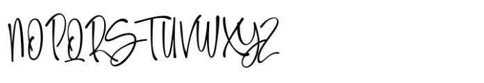 Amellisa Ink Regular Font UPPERCASE