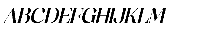 America Nights Italic Font UPPERCASE