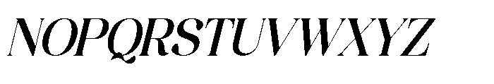 America Nights Italic Font UPPERCASE