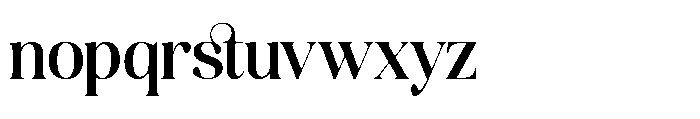 America Nights Regular Font LOWERCASE