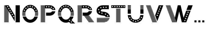 America Font UPPERCASE