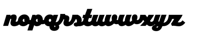 American Auto Script Ultra Font LOWERCASE