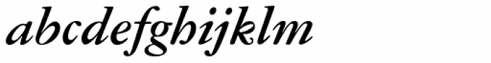 American Garamond Bold Italic Font LOWERCASE