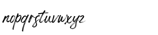 American Starlight Rough Script Font LOWERCASE
