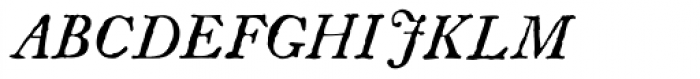 Americanus Italics Font UPPERCASE