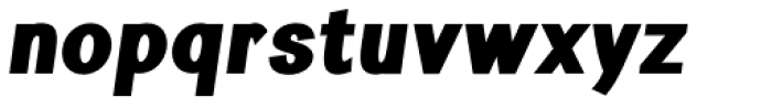 Amescote Ultra Bold Italic Font LOWERCASE