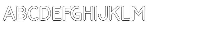 Ameston Outline Font UPPERCASE