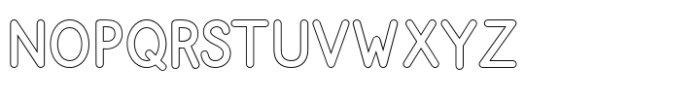 Ameston Outline Font UPPERCASE