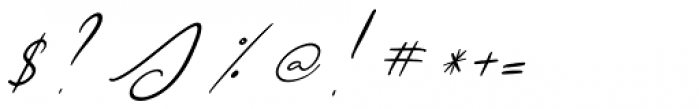 Ametrine Italic Font OTHER CHARS