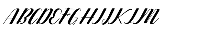 Amettha Script Font UPPERCASE