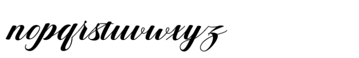 Amettha Script Font LOWERCASE