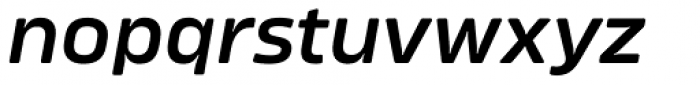 Amfibia Demi Bold Expanded Italic Font LOWERCASE
