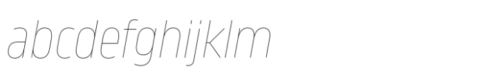 Amfibia Hairline Condensed Italic FONT