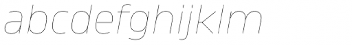 Amfibia Hairline Expanded Italic Font LOWERCASE