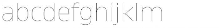 Amfibia Hairline Expanded Font LOWERCASE