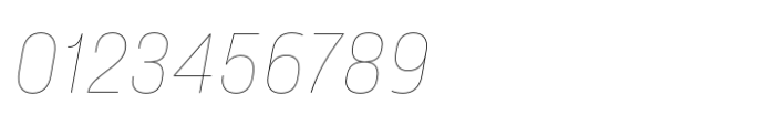 Amfibia Hairline Italic Font OTHER CHARS