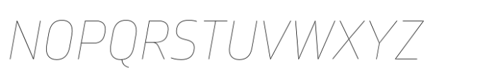 Amfibia Hairline Italic Font UPPERCASE
