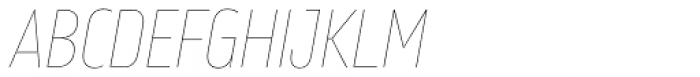 Amfibia Hairline Narrow Italic Font UPPERCASE