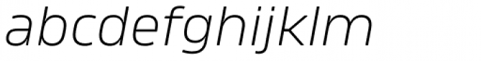 Amfibia Light Expanded Italic Font LOWERCASE