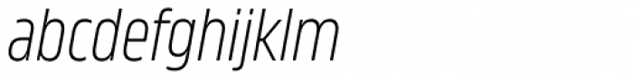 Amfibia Light Narrow Italic Font LOWERCASE