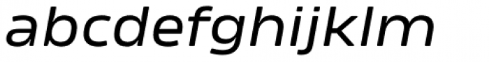 Amfibia Regular Wide Italic Font LOWERCASE