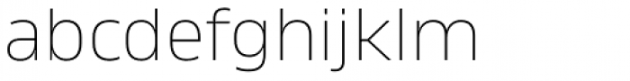 Amfibia Thin Expanded Font LOWERCASE