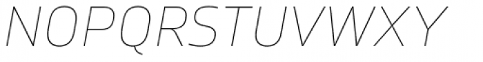 Amfibia Ultra Thin Expanded Italic Font UPPERCASE